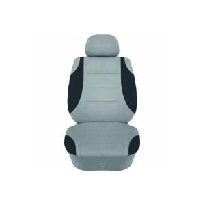 Fl Seat Cover Suede Alcadara Emerald 4-Zip Complete Set Colour:Grey-Black